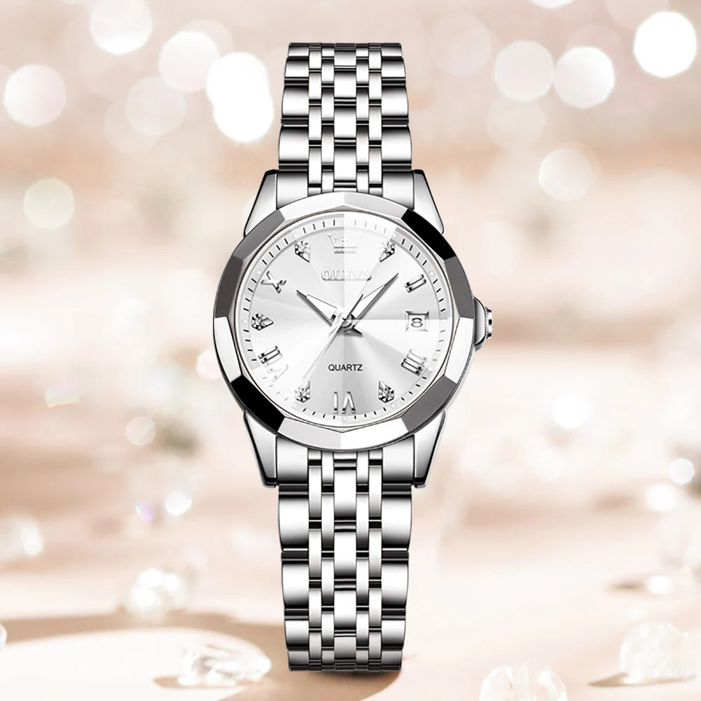 Olevs Watch Peony silver