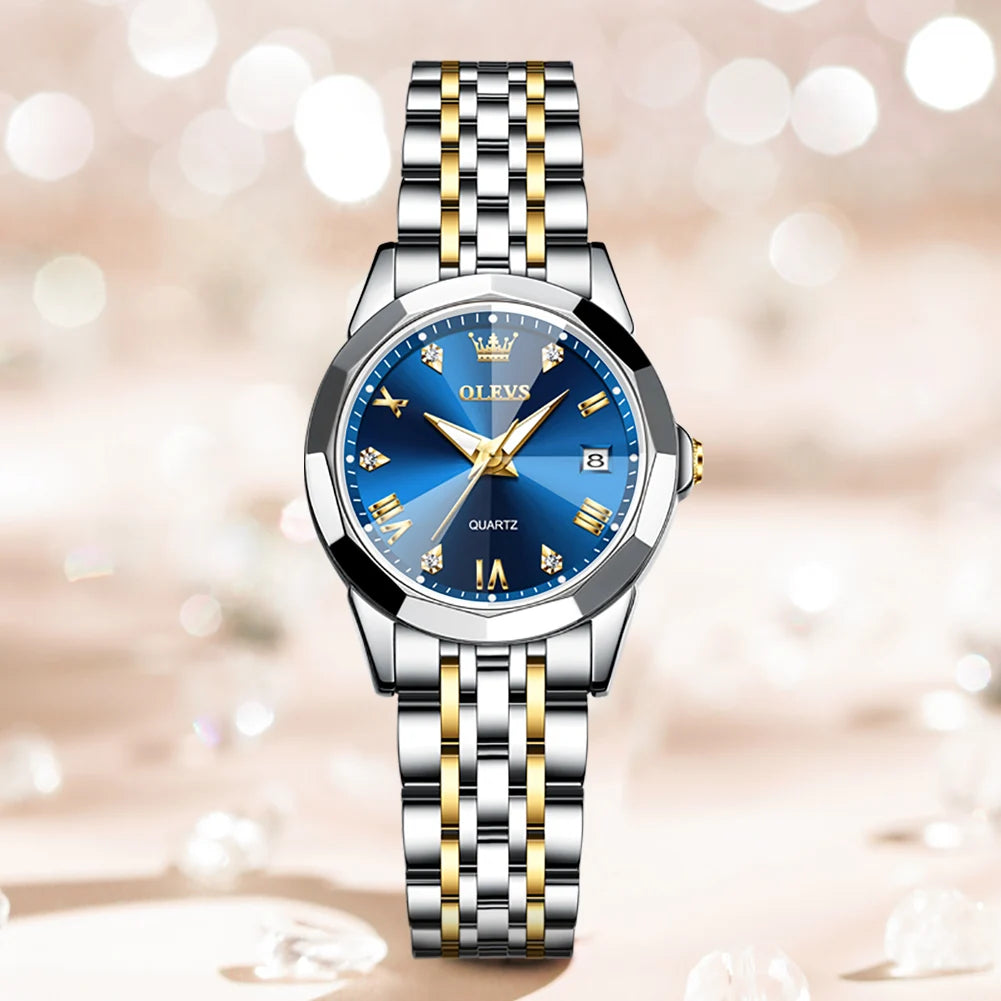 Olevs Watch Peony Silver.